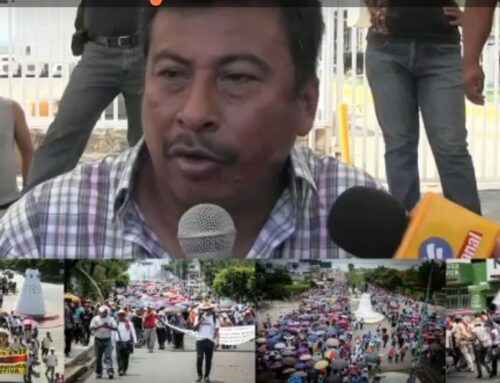 Con amenazas, sacan a maestro de contienda sindical ex